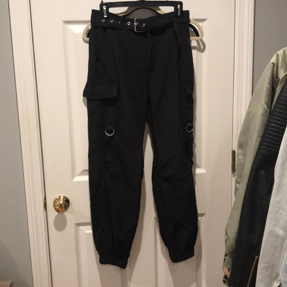 Belted cargo pants